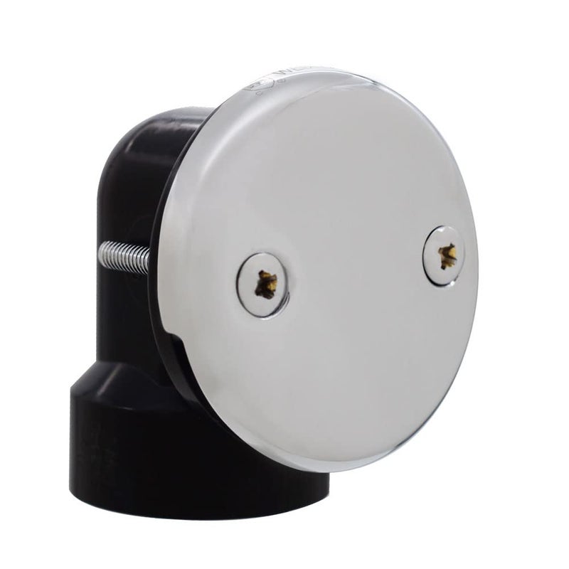 Westbrass Tip-Toe Sch. 40 ABS Bath Waste with Two-Hole Elbow, Polished Chrome, D4931-26 - Image 3